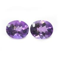 4.45&nbsp;Ct.Tw.Total Carat Weight Amethyst Pair from Africa Video
