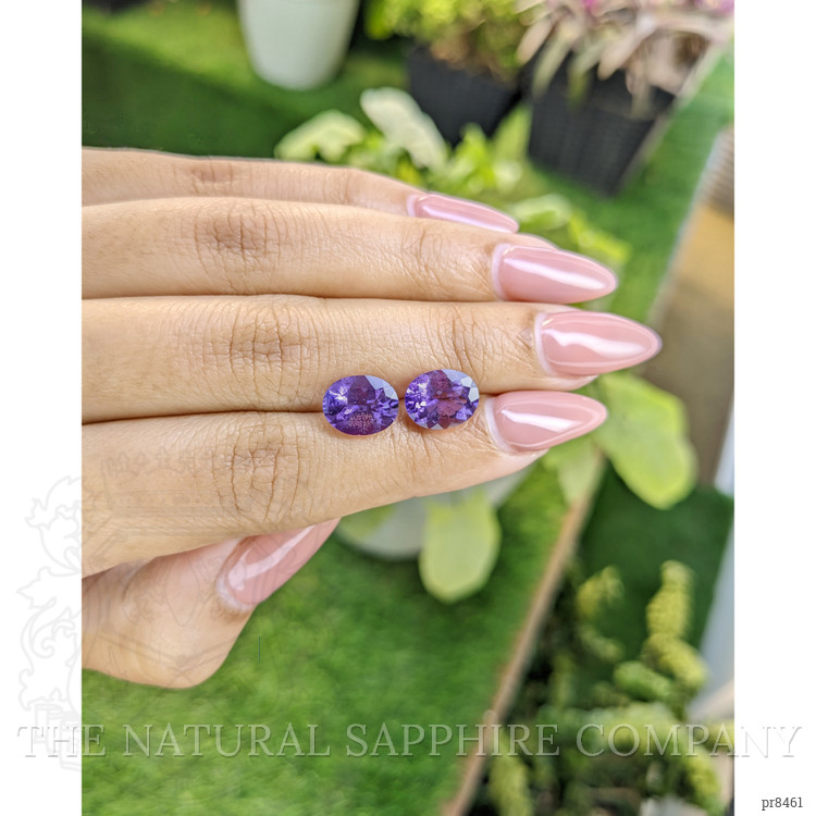 4.45 Ct.Tw. Amethyst Pair from Africa
