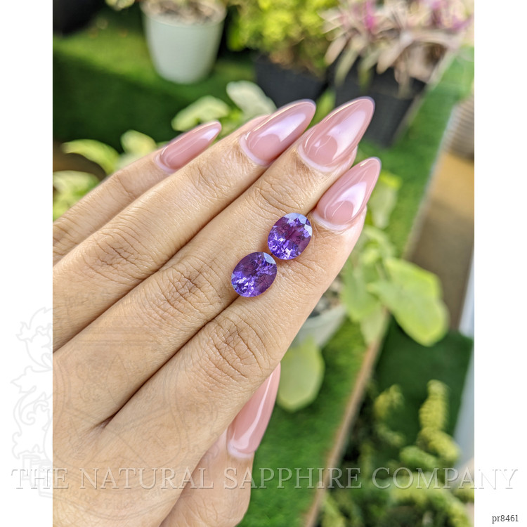 4.45 Ct.Tw. Amethyst Pair from Africa