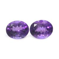 4.85&nbsp;Ct.Tw.Total Carat Weight Amethyst Pair from Africa Video