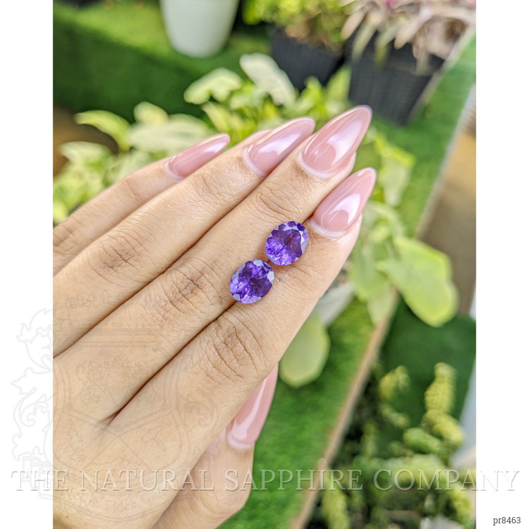 4.85 Ct.Tw. Amethyst Pair from Africa