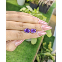 4.85&nbsp;Ct.Tw.Total Carat Weight Amethyst Pair from Africa Life Style