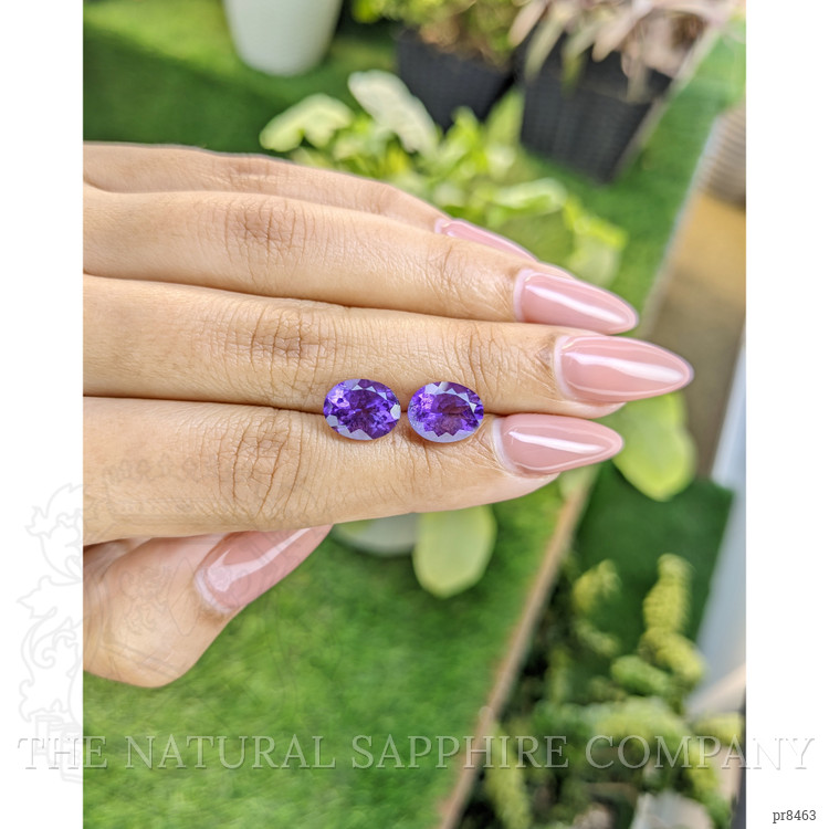 4.85 Ct.Tw. Amethyst Pair from Africa