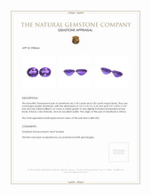 4.79 Ct.Tw.Total Carat Weight Purple Amethyst Pair from Africa Appraisal