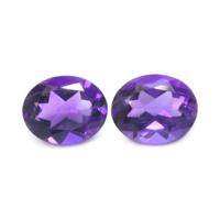 4.79&nbsp;Ct.Tw.Total Carat Weight Amethyst Pair from Africa Video