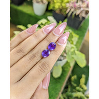 4.79&nbsp;Ct.Tw.Total Carat Weight Amethyst Pair from Africa Life Style