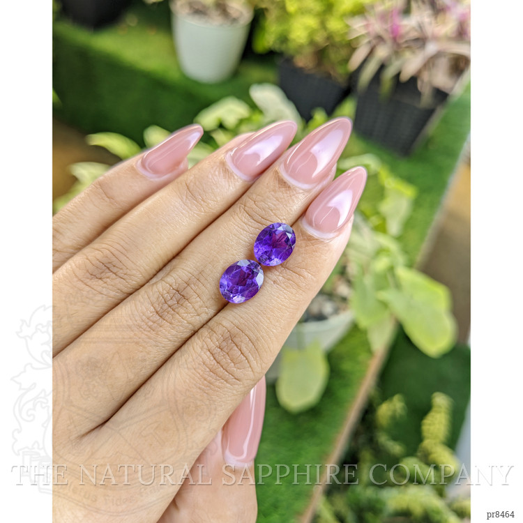 4.79 Ct.Tw. Amethyst Pair from Africa