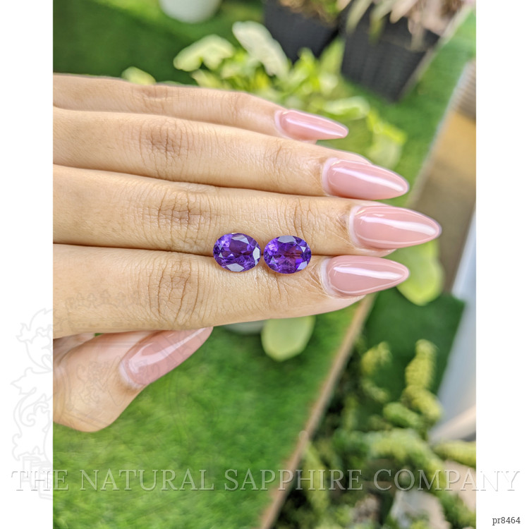 4.79 Ct.Tw. Amethyst Pair from Africa