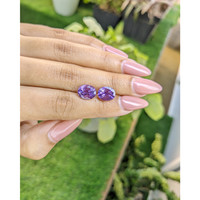 4.27&nbsp;Ct.Tw.Total Carat Weight Amethyst Pair from Africa Life Style