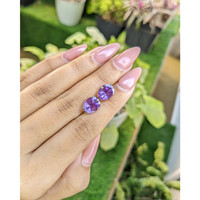 4.27&nbsp;Ct.Tw.Total Carat Weight Amethyst Pair from Africa Life Style