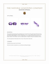 4.52 Ct.Tw.Total Carat Weight Purple Amethyst Pair from Africa Appraisal