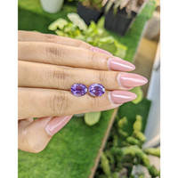 4.52&nbsp;Ct.Tw.Total Carat Weight Amethyst Pair from Africa Life Style