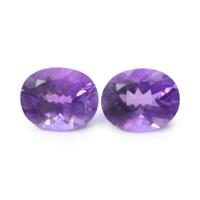 4.69&nbsp;Ct.Tw.Total Carat Weight Amethyst Pair from Africa Video