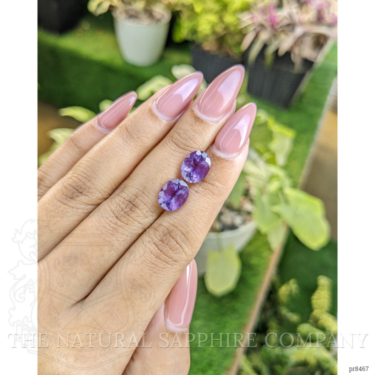 4.69 Ct.Tw. Amethyst Pair from Africa