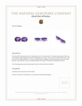 4.37 Ct.Tw.Total Carat Weight Amethyst Pair from Africa Appraisal