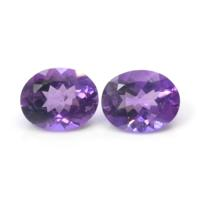 4.37&nbsp;Ct.Tw.Total Carat Weight Amethyst Pair from Africa Video