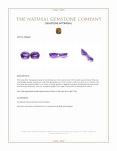 4.70 Ct.Tw.Total Carat Weight Purple Amethyst Pair from Africa Appraisal