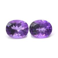 4.70&nbsp;Ct.Tw.Total Carat Weight Amethyst Pair from Africa Video