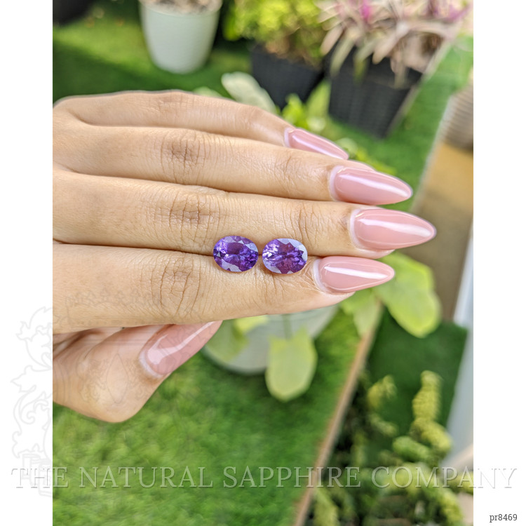 4.70 Ct.Tw. Amethyst Pair from Africa