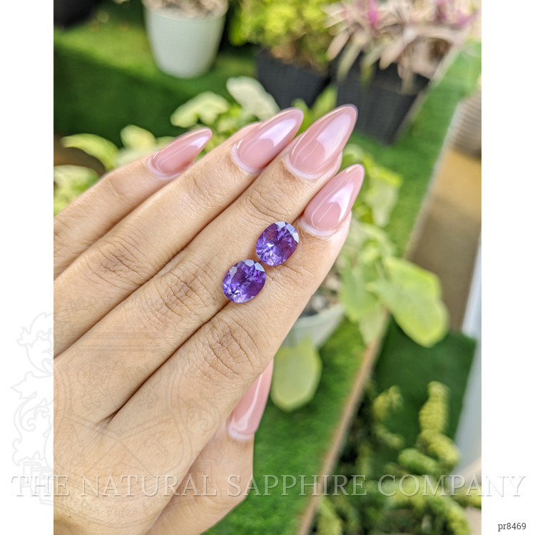 4.70 Ct.Tw. Amethyst Pair from Africa