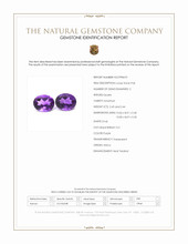 4.89 Ct.Tw.Total Carat Weight Purple Amethyst Pair from Africa Scan Report