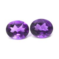 4.89&nbsp;Ct.Tw.Total Carat Weight Amethyst Pair from Africa Video
