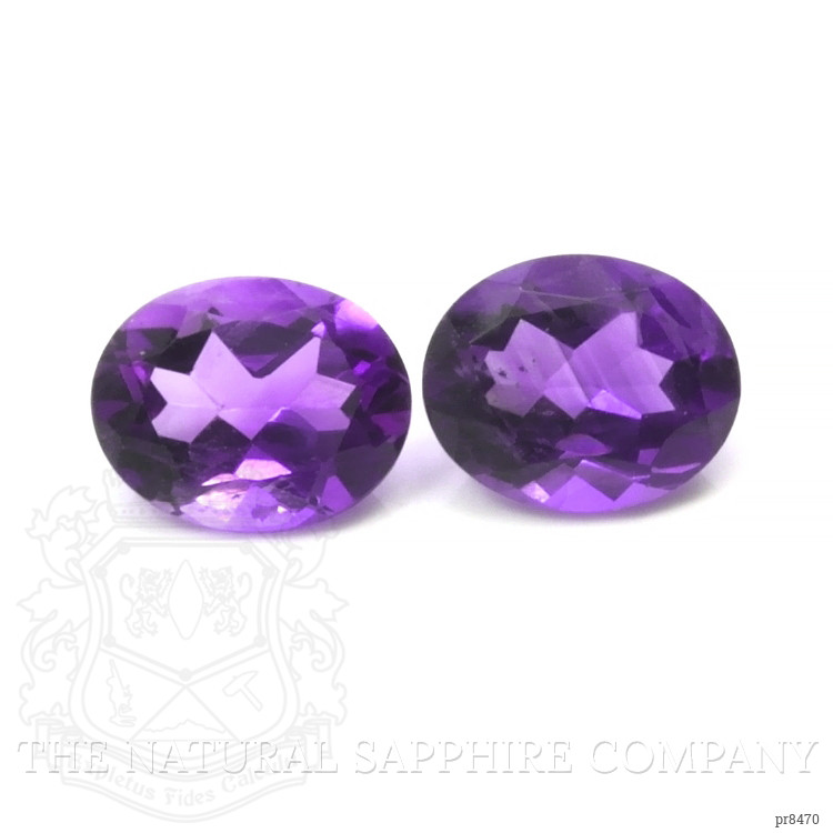4.89 Ct.Tw. Amethyst Pair from Africa