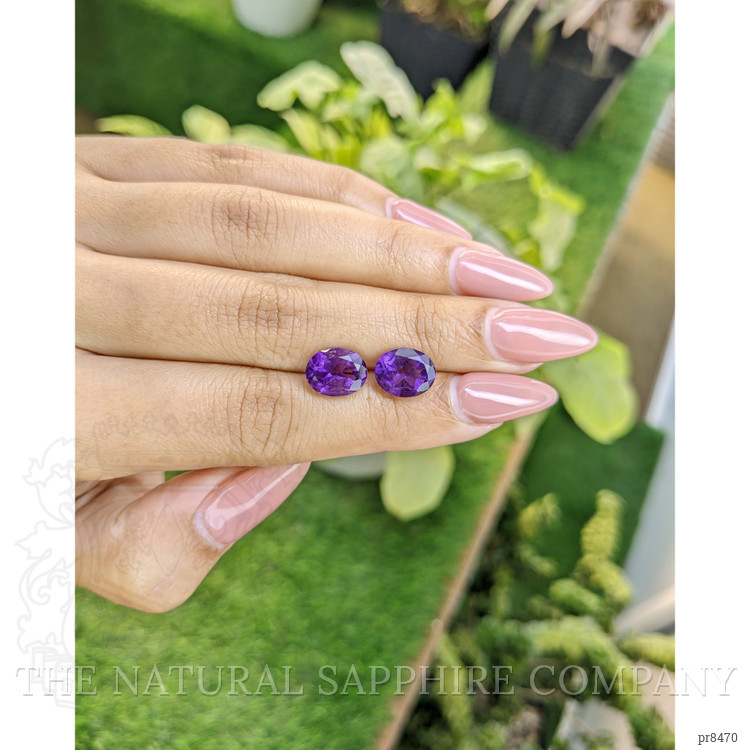 4.89 Ct.Tw. Amethyst Pair from Africa