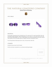 4.94 Ct.Tw.Total Carat Weight Amethyst Pair from Africa Appraisal