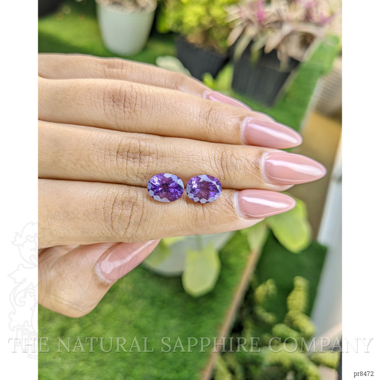 4.94 Ct.Tw. Amethyst Pair from Africa