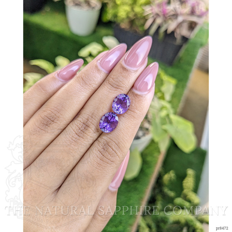 4.94 Ct.Tw. Amethyst Pair from Africa
