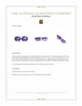 4.90 Ct.Tw.Total Carat Weight Purple Amethyst Pair from Africa Appraisal