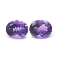 4.90&nbsp;Ct.Tw.Total Carat Weight Amethyst Pair from Africa Video