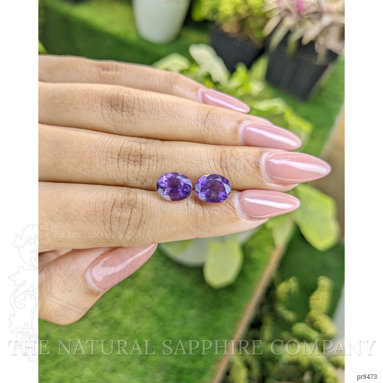 4.90 Ct.Tw. Amethyst Pair from Africa