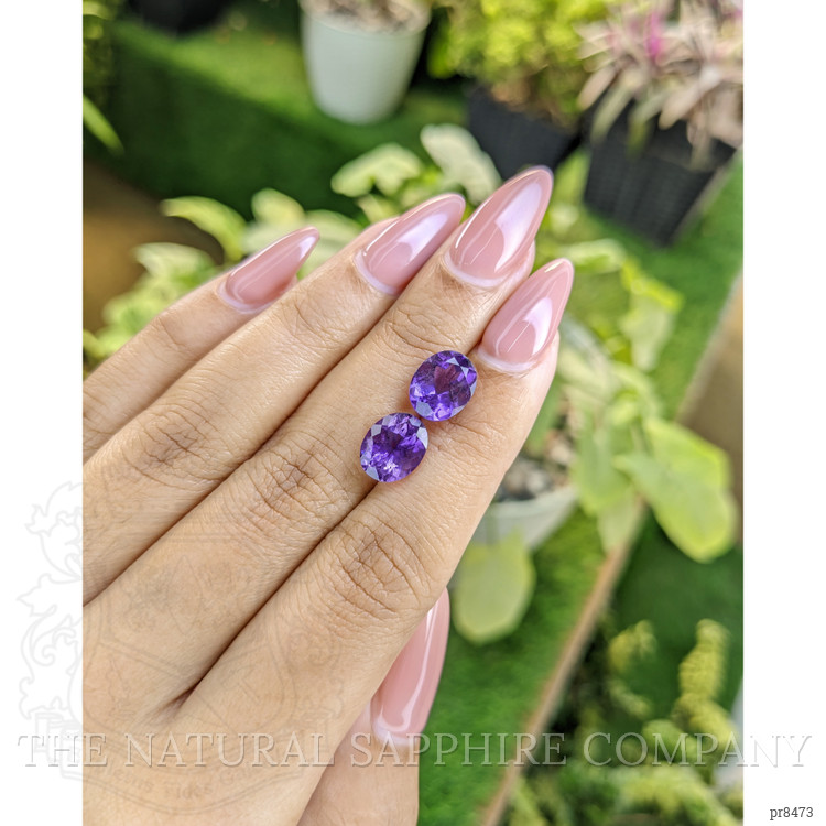 4.90 Ct.Tw. Amethyst Pair from Africa