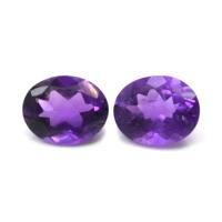 4.56&nbsp;Ct.Tw.Total Carat Weight Amethyst Pair from Africa Video