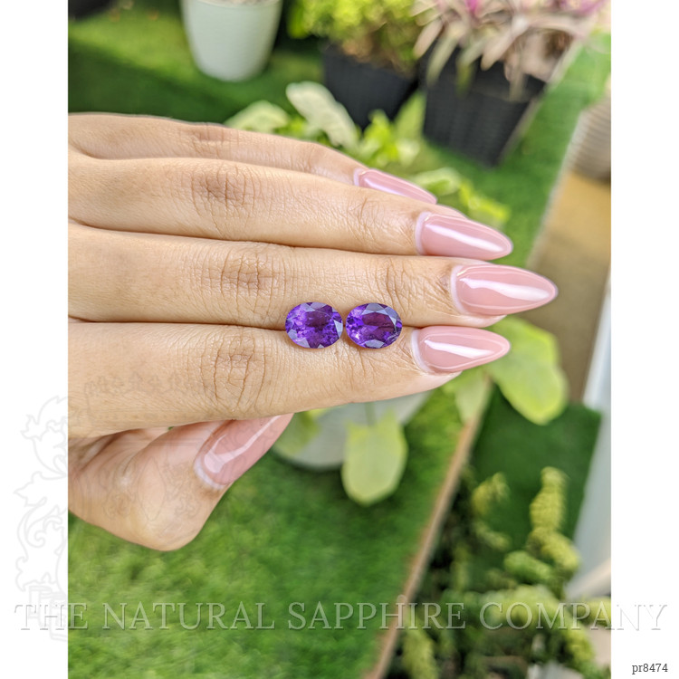 4.56 Ct.Tw. Amethyst Pair from Africa