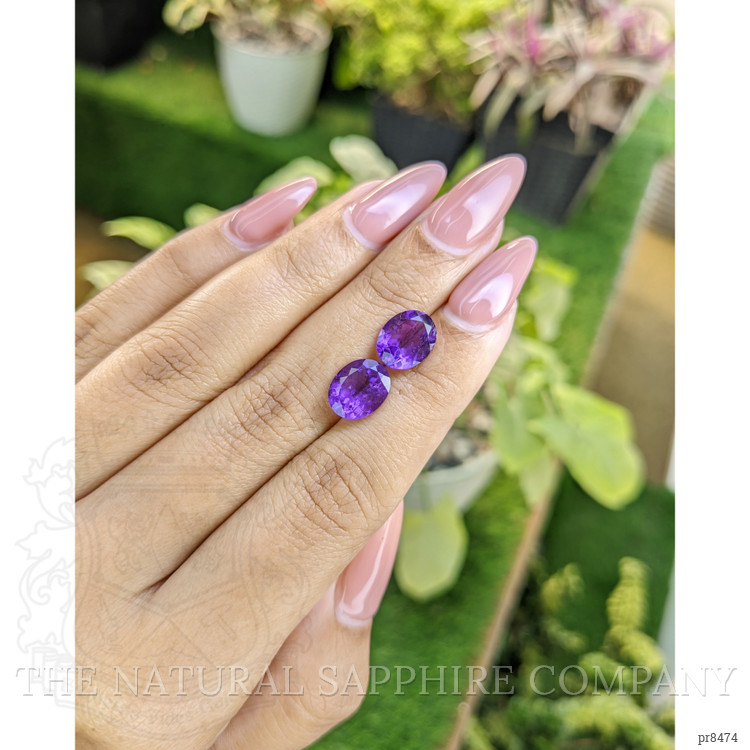4.56 Ct.Tw. Amethyst Pair from Africa