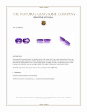 4.83 Ct.Tw.Total Carat Weight Purple Amethyst Pair from Africa Appraisal