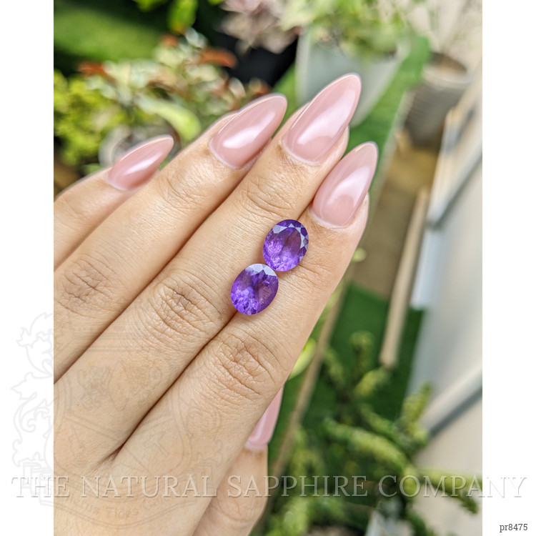 4.83 Ct.Tw. Amethyst Pair from Africa