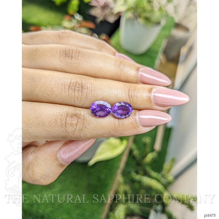 4.83 Ct.Tw. Amethyst Pair from Africa