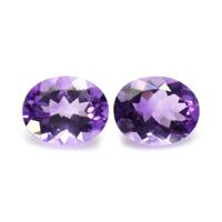 4.37&nbsp;Ct.Tw.Total Carat Weight Amethyst Pair from Africa Video