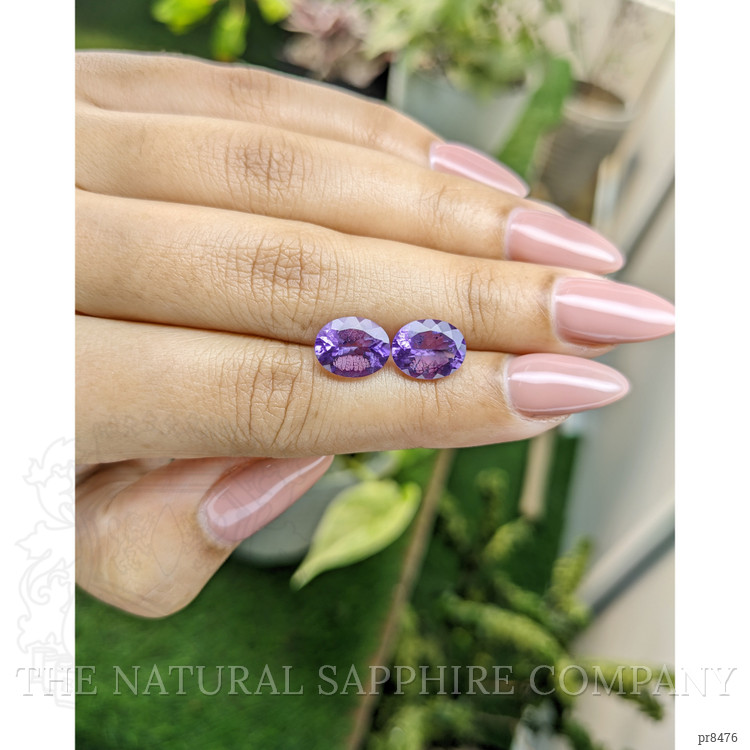4.37 Ct.Tw. Amethyst Pair from Africa
