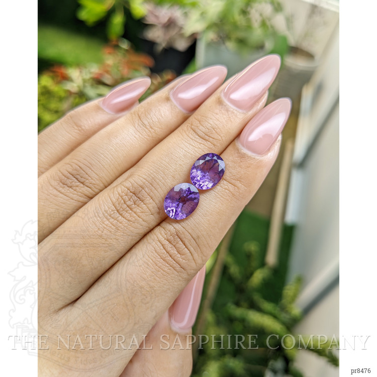 4.37 Ct.Tw. Amethyst Pair from Africa