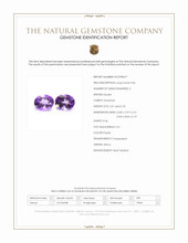 4.39 Ct.Tw.Total Carat Weight Purple Amethyst Pair from Africa Scan Report