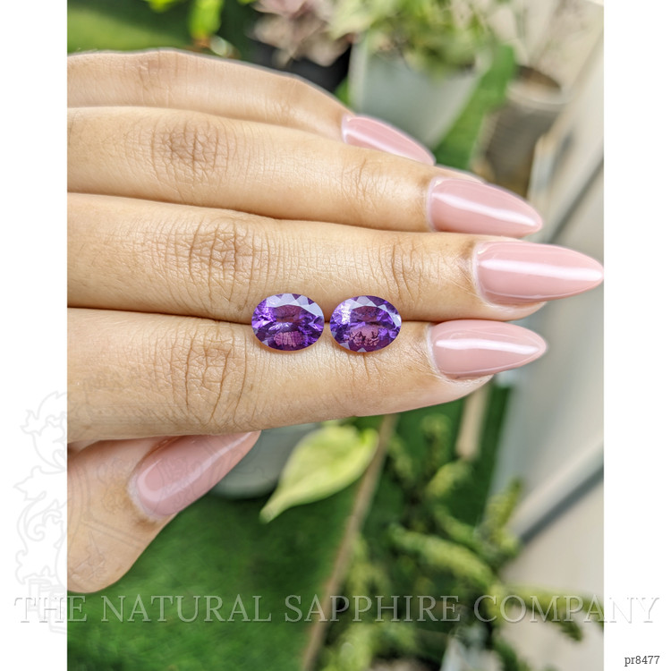 4.39 Ct.Tw. Amethyst Pair from Africa