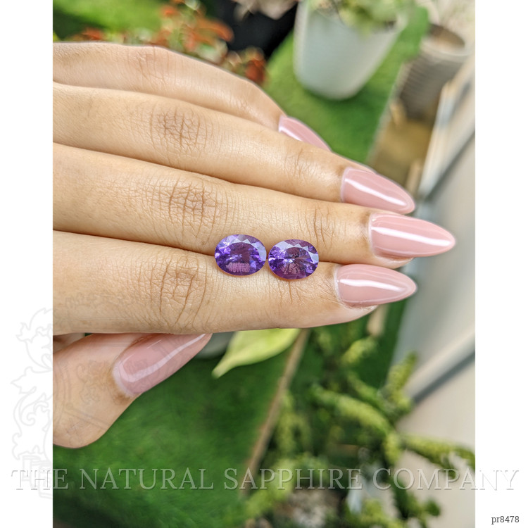 4.42 Ct.Tw. Amethyst Pair from Africa