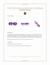 4.65 Ct.Tw.Total Carat Weight Purple Amethyst Pair from Africa Appraisal