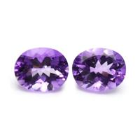4.65&nbsp;Ct.Tw.Total Carat Weight Amethyst Pair from Africa Video