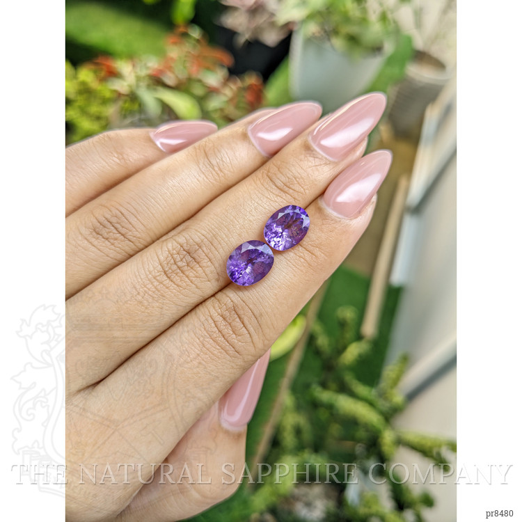 4.65 Ct.Tw. Amethyst Pair from Africa